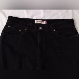MENS LEVIS 550 RELAXED FIT JEANS BLACK SIZE 38 X 30 COTTON